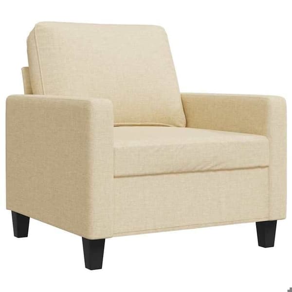 Maison Exclusive - Kermainen nojatuoli 60 cm kangas Grädde
