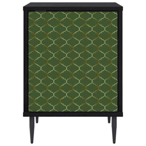 Maison Exclusive - Natbord GELEEN Sort eg 36 x 33 x 51 cm
