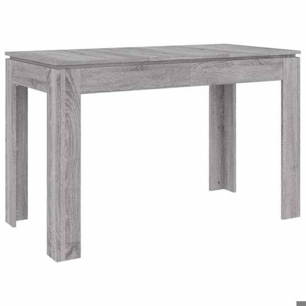 Matbord - EXKLUSIV HEM - Sonoma grå - Ingenjörsträ - 120x60x76 cm - Rektangulär sonoma grå