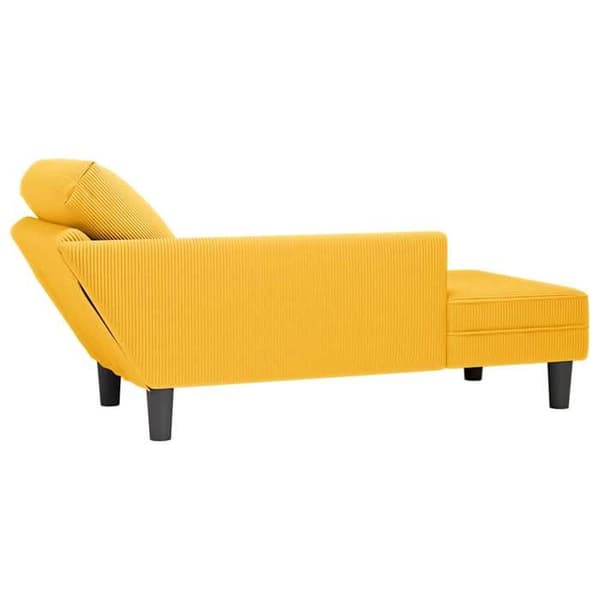 Maison Exclusive - Aurinkotuoli vaaleankeltaisella samettikankaalla