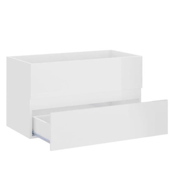 Vaskskab Blank hvid 80x38,5x45 cm Spånplade45 [cm] Vit