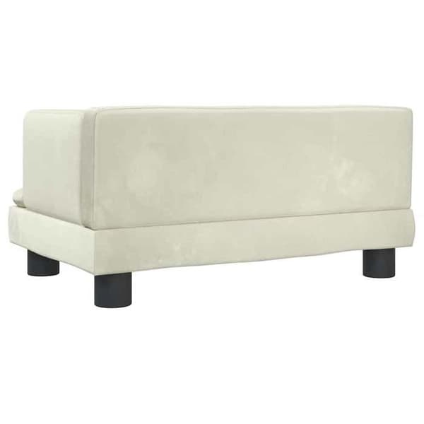 Maison Exclusive - Koiran sänky, kerma 60x40x30 cm, sametti Grädde