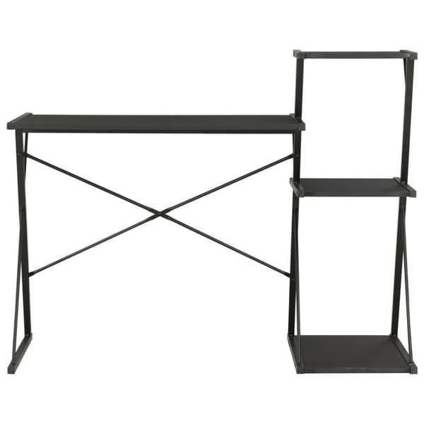 Maison Exclusive - Kontor med hylde Sort 116x50x93 cm Svart