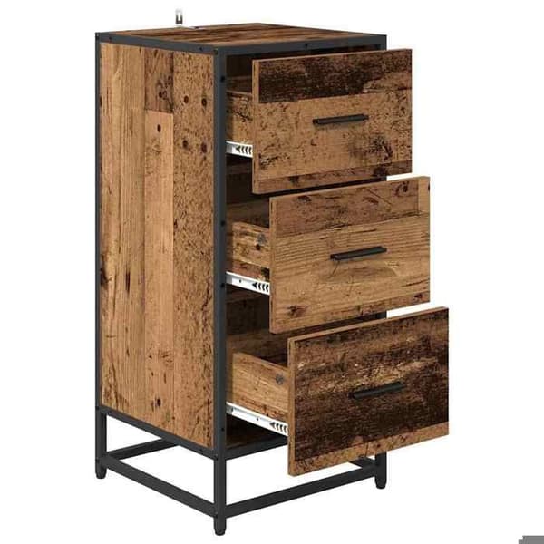 Maison Exclusive - Vanha puubuffet 35,5 x 35 x 76 cm