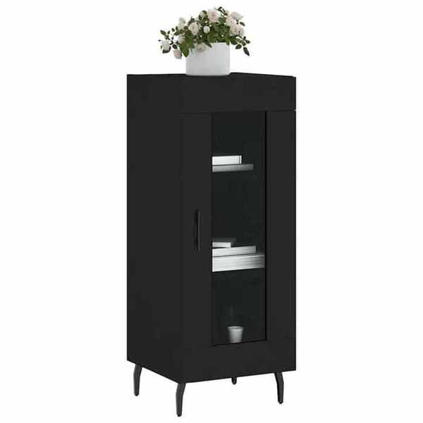 Maison Exclusive - Buffé Svart 34,5x34x90 cm Ingenjörsträ