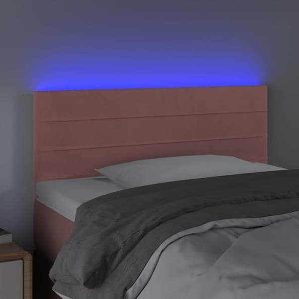 Maison Exclusive - LED-pääty, vaaleanpunainen 90x5x78/88 cm sametti rosa
