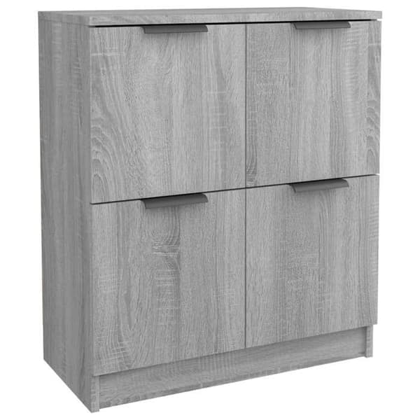 Maison Exclusive - Buffets 2 kpl Sonoma harmaa 60x30x70 cm Tekninen puu
