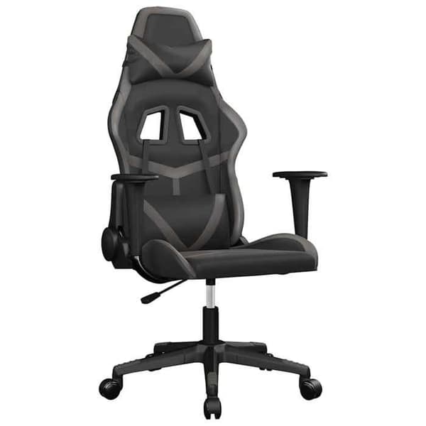 Maison Exclusive - Spelstol Svart och grå Konstläder