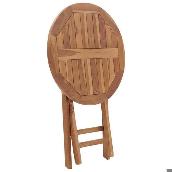 Maison Exclusive - Fällbord för trädgård 60 cm i solid teakträ
