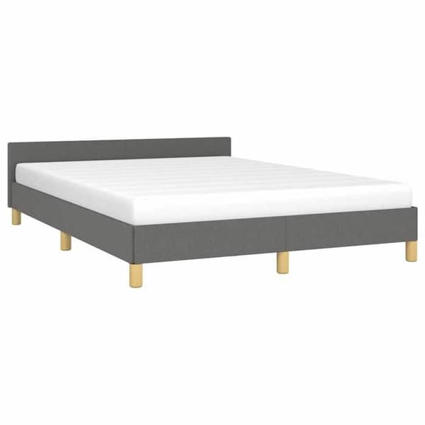 Maison Exclusive - Sengebund uden madras grå 140x190 cm stof