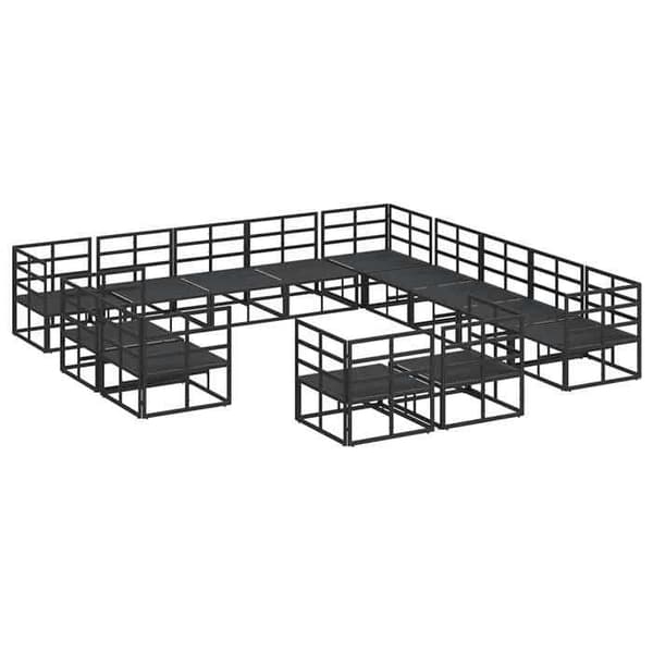 Maison Exclusive - 13 pc havegruppesæt Sort Aluminium