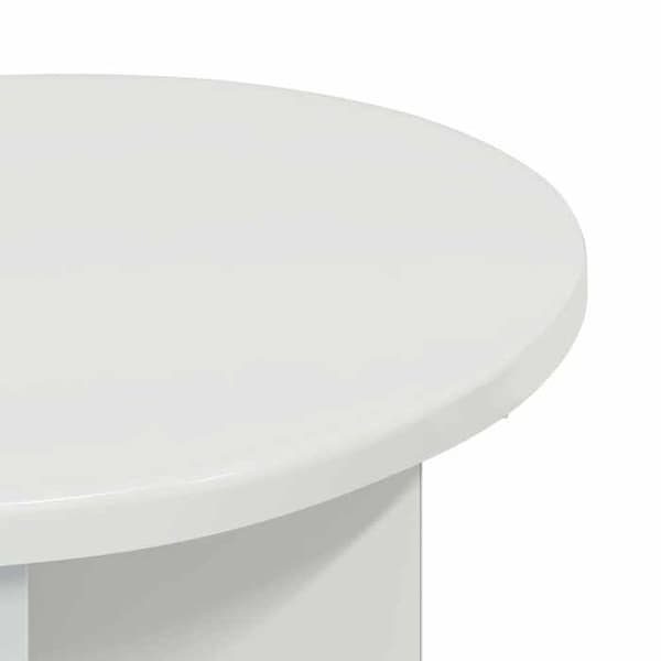 Maison Exclusive - Sidebord 2 dele Hvid glans Ø 39 x 38 cm