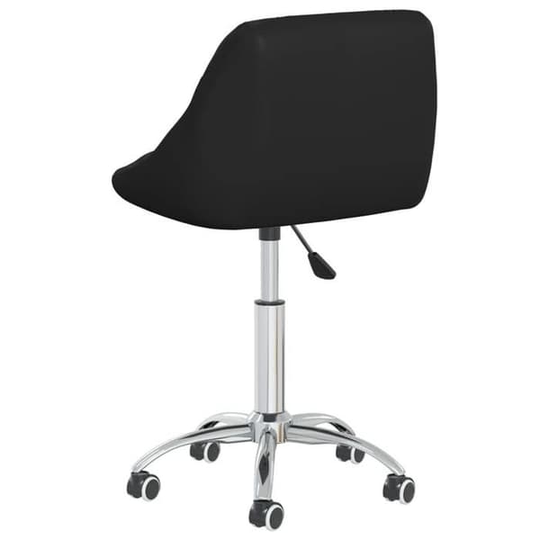 Maison Exclusive - Snurrbara matstolar set om 4 Svart konstläder