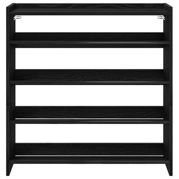 Maison Exclusive - Skohylde sort 80x25x81 cm ingeniørtræ