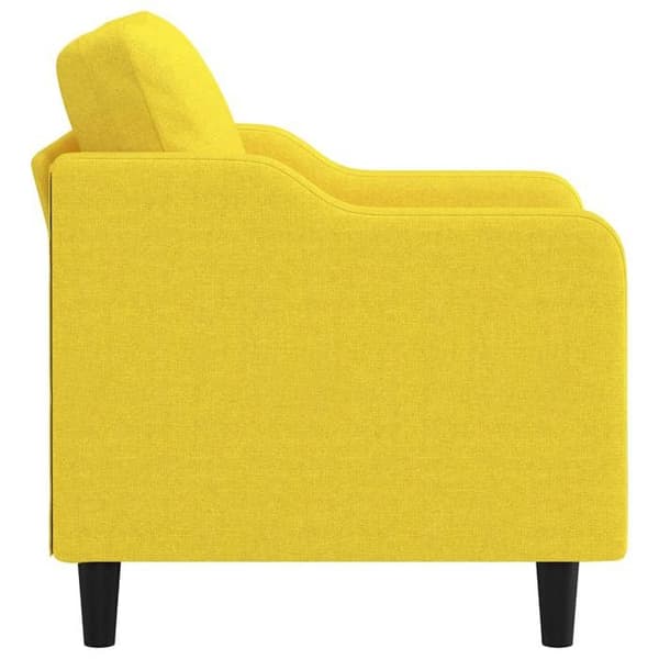 Maison Exclusive - Vaaleankeltainen nojatuoli 60 cm Kangas
