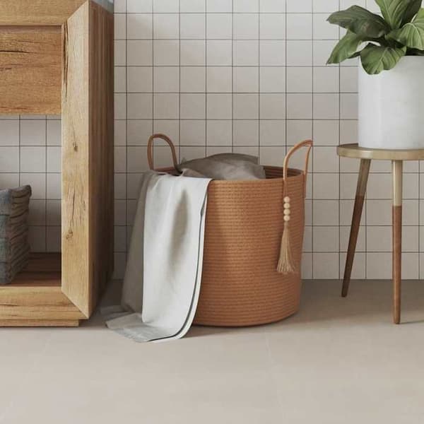 Maison Exclusive - Förvaringskorg brun Ø40x35 cm bomull brun