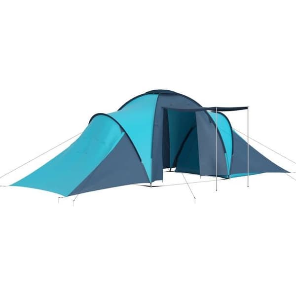 Maison Exclusive - Campingtelt til 6 personer blå og lyseblå