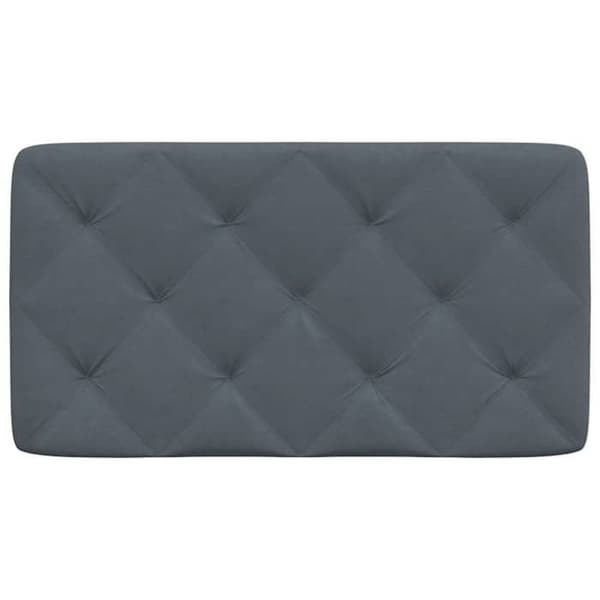 Maison Exclusive - Mörkgrå sänggavelkudde 90 cm i sammet mörkgrå