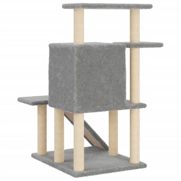 Maison Exclusive - Kattekradse med lys grå sisal 97 cm ljusgrått