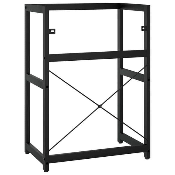 Maison Exclusive - Badeværelsesvaskeramme Sort 59x38x83 cm Jern