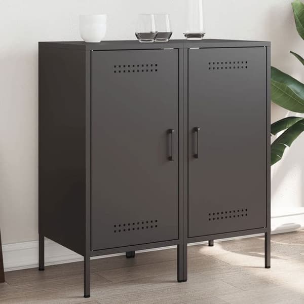 Maison Exclusive - Buffet 2 stk sort 36x39x79 cm stål