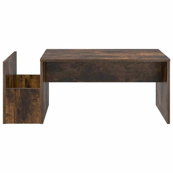 Bord - EKSKLUSIV HUS - Rektangulær - Røget eg - 90x45x35 cm - Ingeniørtræ Rökt ek