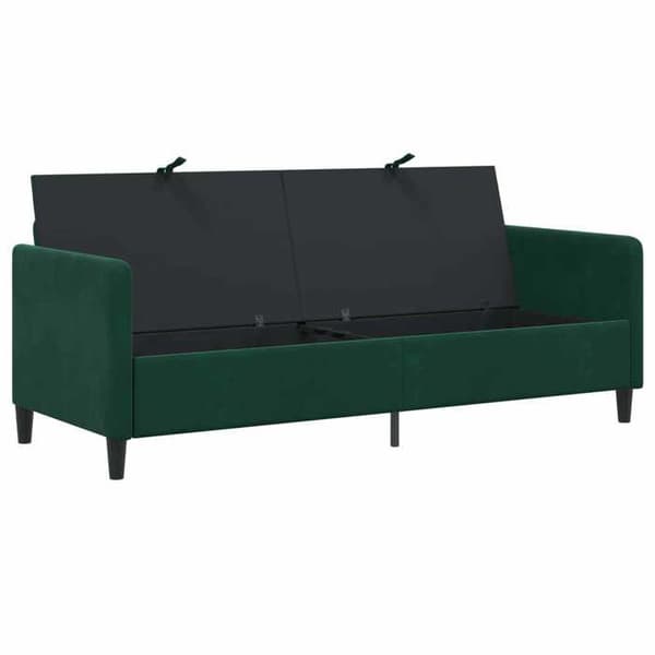Maison Exclusive - Sofa med opbevaring Mørkegrøn 192 x 78 x 87 cm Polyester