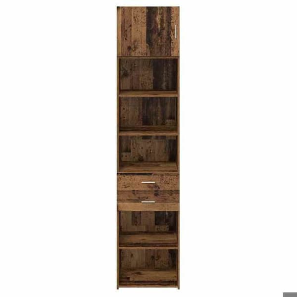 Buffé hög - EXKLUSIVT HUS - 50 x 42,5 x 225 cm - Kompositträ - Väggmontering - Nutida brun
