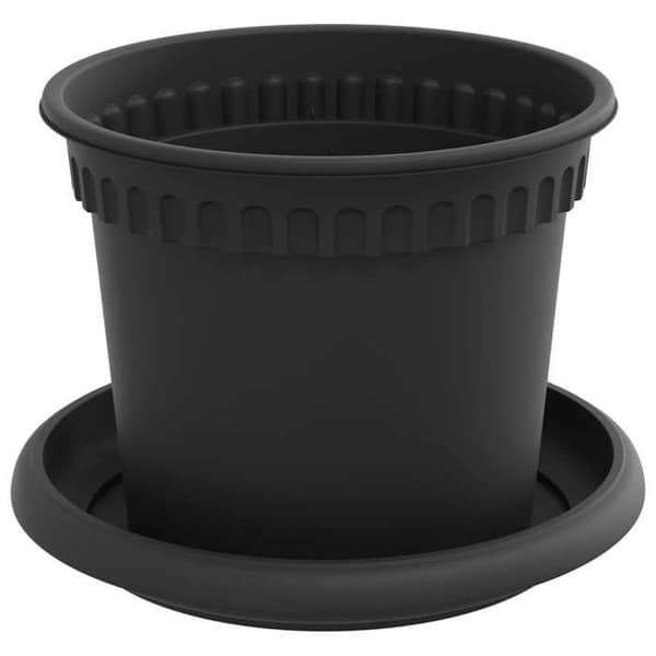 Maison Exclusive - Växtkrukor 6 st Svart Plast
