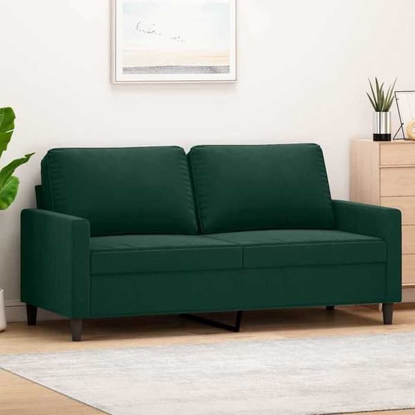 Maison Exclusive - Soffa 2-sits Grön mörk 140 cm Sammet