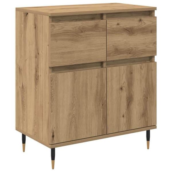 Buffet bas - EKSKLUSIVT HUS - 60 x 35 x 70 cm - Ingeniørtræ - Jernben - Moderne stil