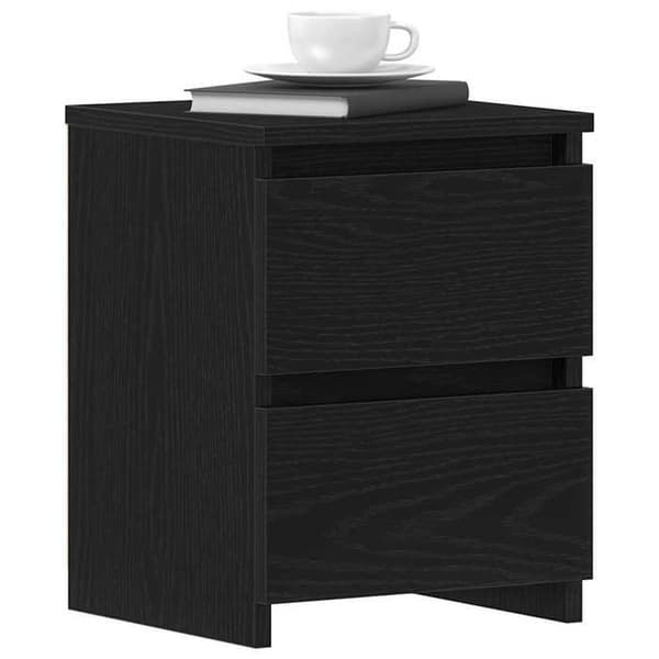 Maison Exclusive - Natbord 2 stk Sort eg 30 x 30 x 40 cm