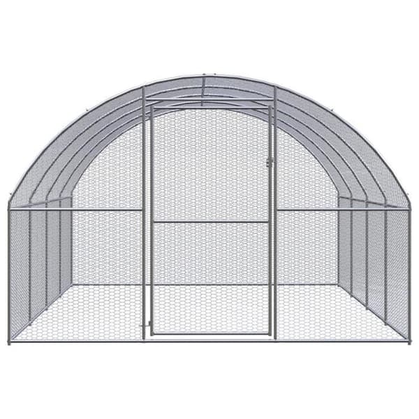 Maison Exclusive - Ulkokanala 3x4x2 m Galvanoitu teräs silver-