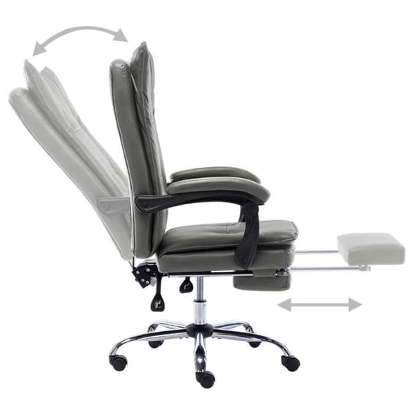 Maison Exclusive - Kontorstol Anthracite Similicuir antracit