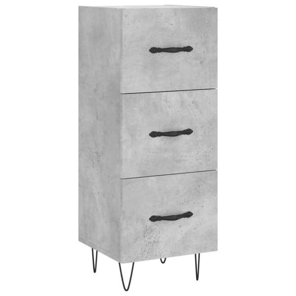 Maison Exclusive - Buffet Grå beton 34,5x34x90 cm Ingeniørtræ