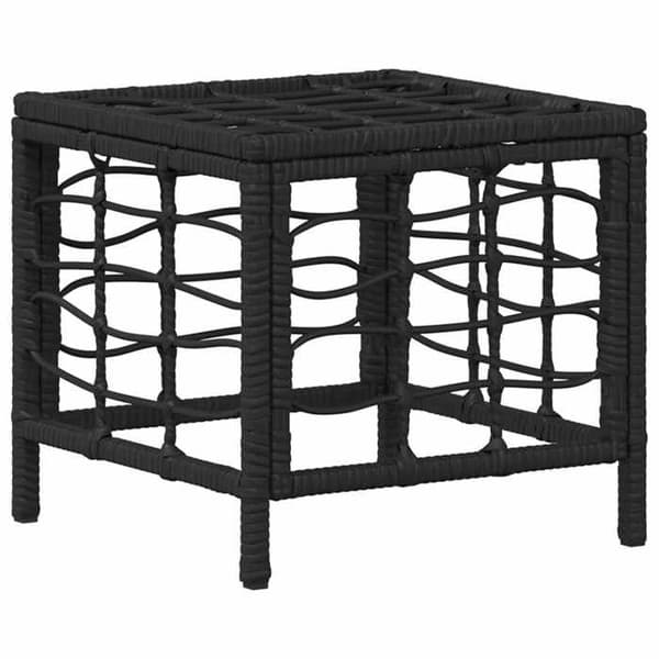 Havemøbler - EKSKLUSIVT HUS - 4-delt sæt - Justerbart bord 40–71 cm - Akacietræ & poly rattan - Sort og grå svart och grått