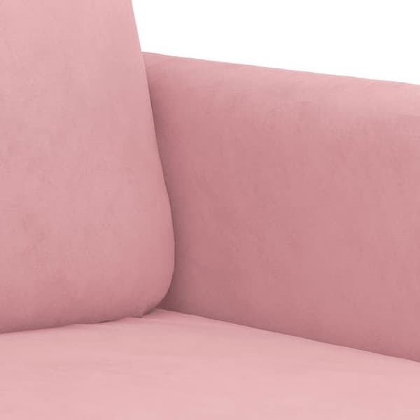 Maison Exclusive - 3-delat soffset i rosa sammet