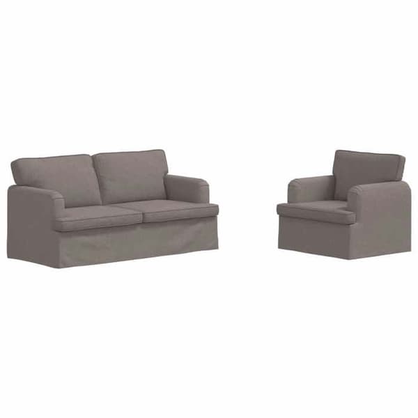 Maison Exclusive - 2-delars soffset i taupe tyg