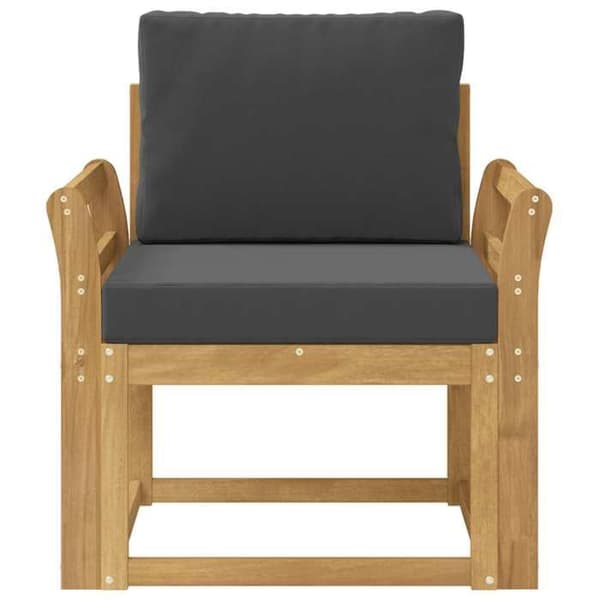Maison Exclusive - Utomhussoffa i polyester vit och antracit