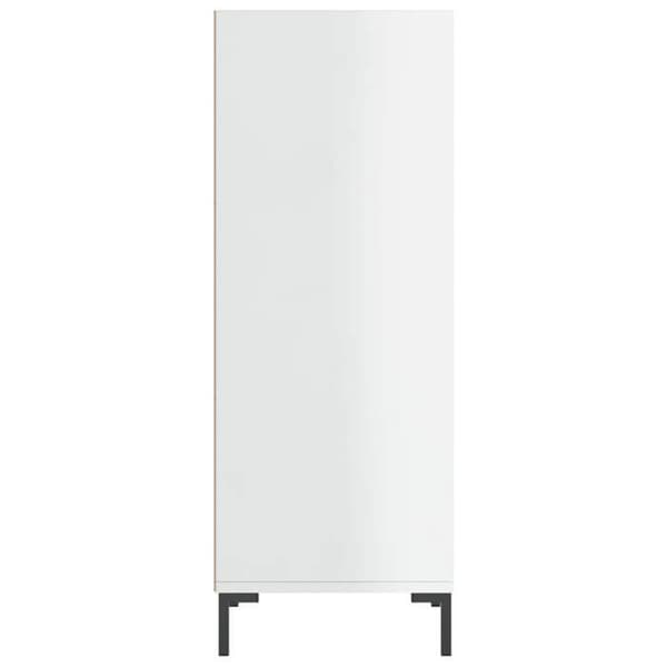 Maison Exclusive - Buffé vit glänsande 34,5x32,5x90 cm ingenjörsträ