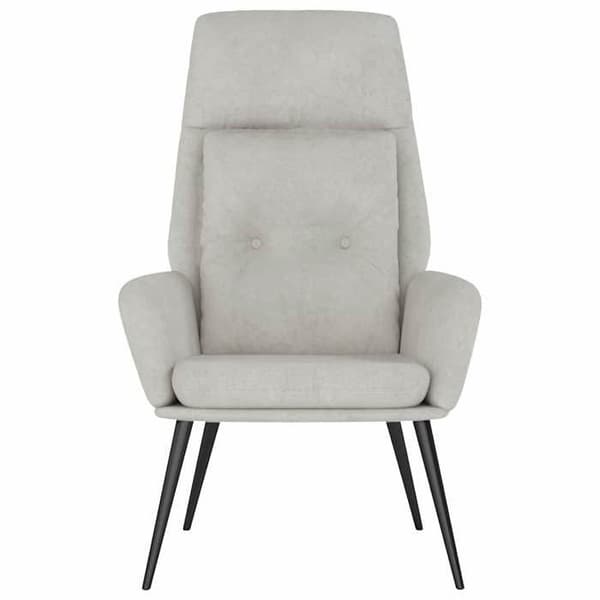 Maison Exclusive - Relax stol Lys grå Syntetisk ruskind