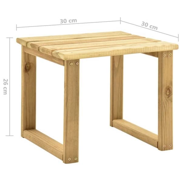 Maison Exclusive - Solstol 30x30x26 cm Impregnerad furu