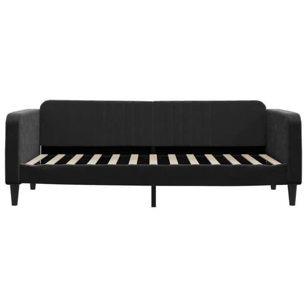 Maison Exclusive - Päivävuode mustalla patjalla 90x200 cm sametti