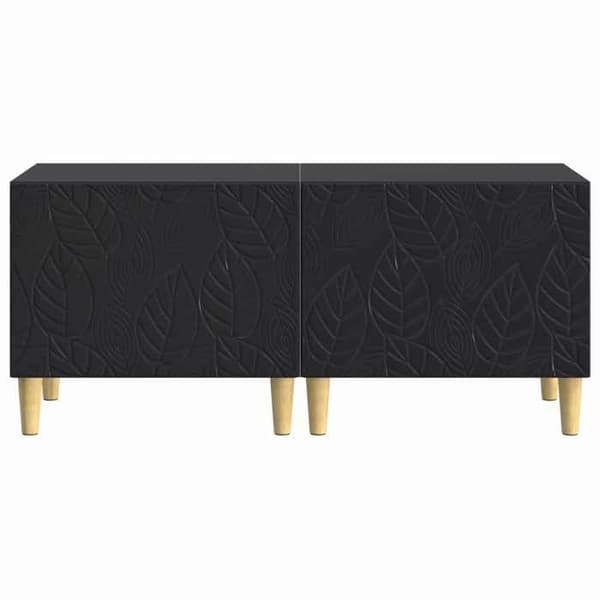 Maison Exclusive - TV Møbel Sort Ingeniørtræ