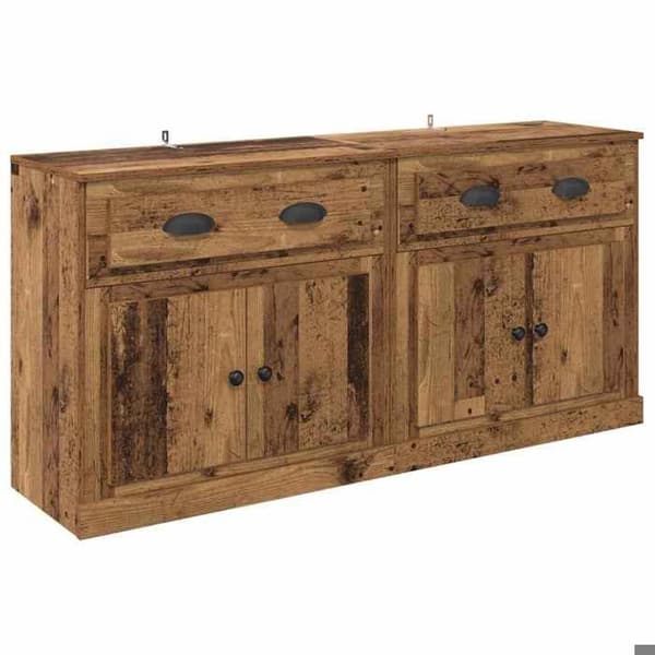 Buffébas - EXKLUSIVT HUS - 70 x 35,5 x 67,5 cm - Ingenjörsträ - 2 st - Matt finish