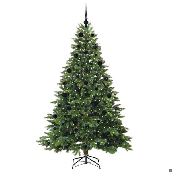 Maison Exclusive - 300 LED vihreä joulukuusi 210 cm PE ja PVC Grön
