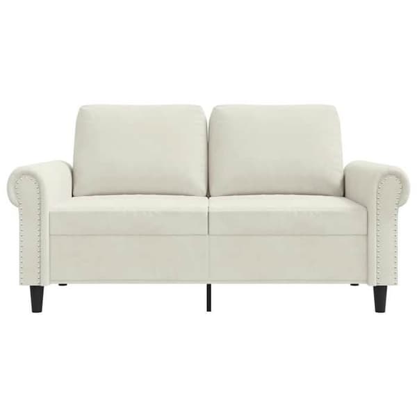 Maison Exclusive - Soffa 2-sits Crème 120 cm Sammet