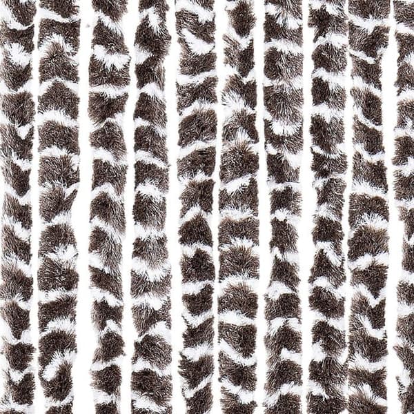 Maison Exclusive - Brun och vit myggnät 118x220 cm chenille