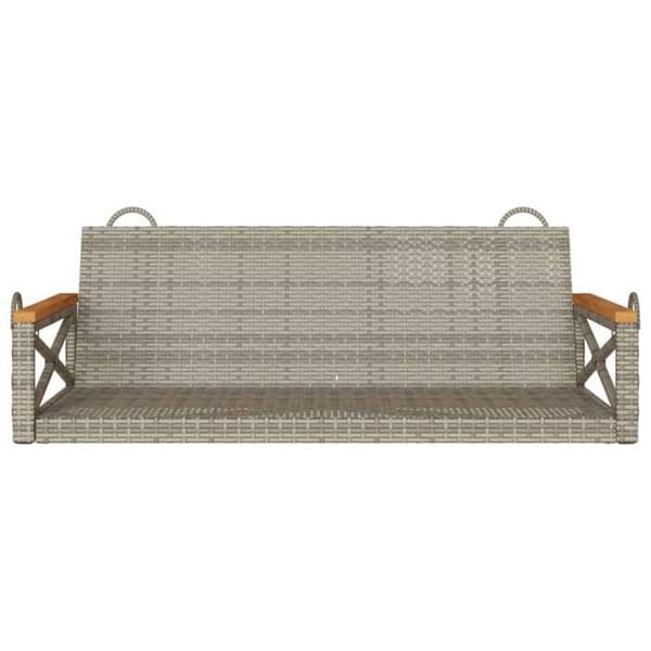 Maison Exclusive - Grå hängsoffa 109x62x40 cm flätad resin