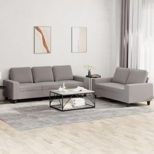 Maison Exclusive - Sæt af 2 sofaer taupe stof